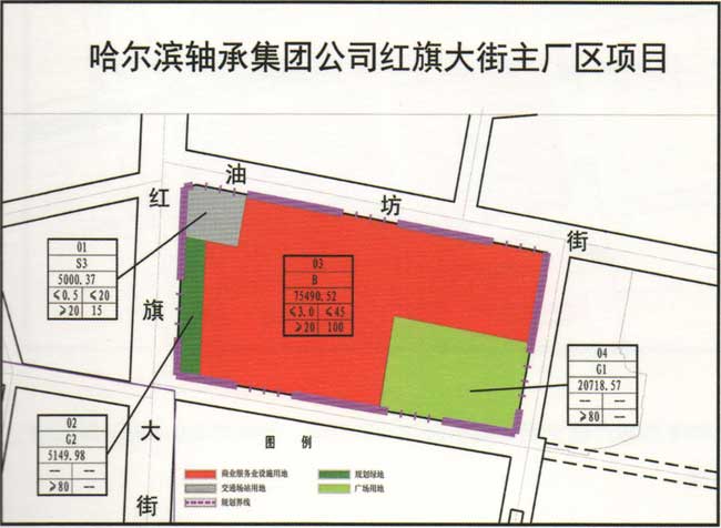 哈爾濱軸承集團(tuán)公司紅旗大街主廠區(qū)項(xiàng)目