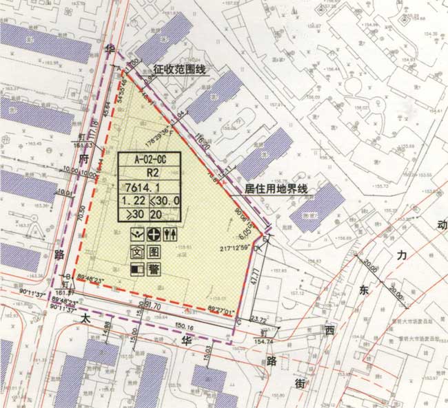 規(guī)劃指標  規(guī)劃用地性質(zhì)二類居住用地；用地面積7614.1平方米